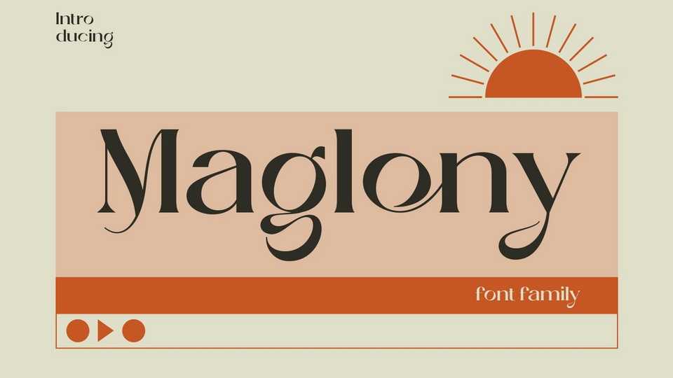 Maglony Font › Fontesk