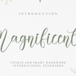 Magnificent Font