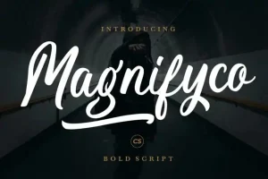 Magnifyco Brush Font