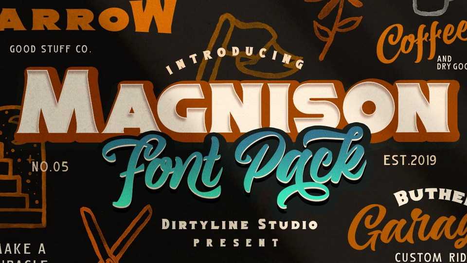 Magnison Script Font › Fontesk