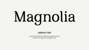 Magnolia Font › Fontesk