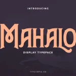 Mahalo Display Typeface