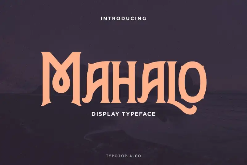 Mahalo Display Typeface