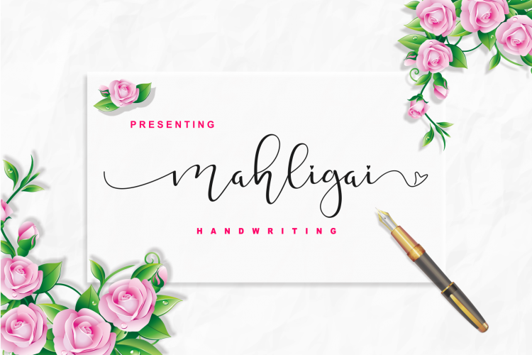 Mahligai Calligraphy Font
