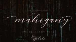 Mahogany Font › Fontesk