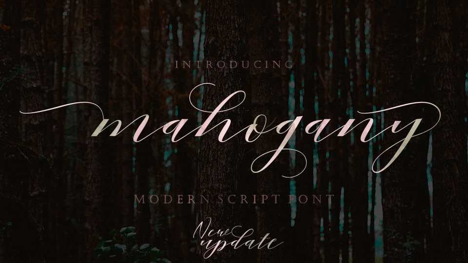 Mahogany Font › Fontesk