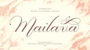 Mailava Script Font › Fontesk