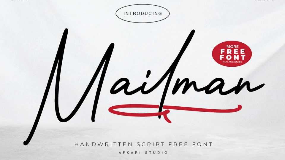 Mailman Font › Fontesk