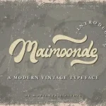 Maimoonde Bold Script Font