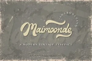 Maimoonde Bold Script Font