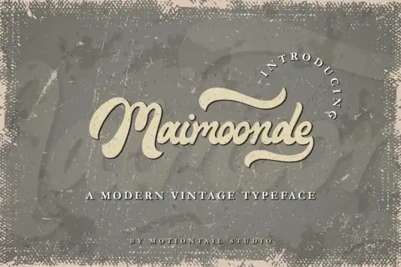 Maimoonde Bold Script Font