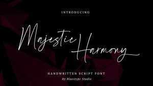 Majestic Harmony Font › Fontesk