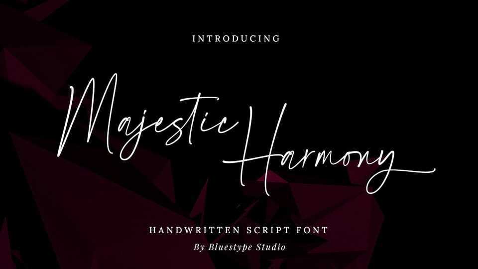 Majestic Harmony Font › Fontesk