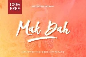 Mak Dah Brush Font