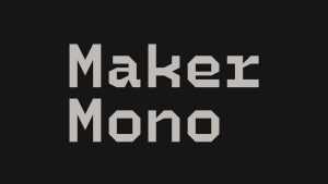 Maker Mono Font › Fontesk