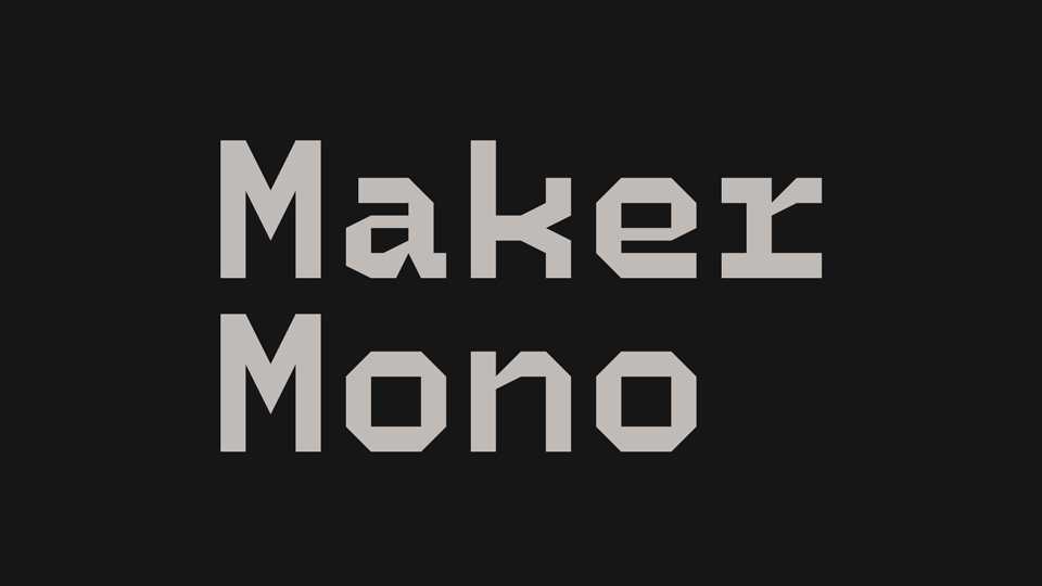 Maker Mono Font › Fontesk