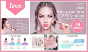 Makeup Cosmetics PowerPoint Templates