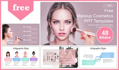 Makeup Cosmetics PowerPoint Templates