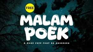 Malam Poek Font › Fontesk