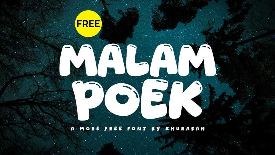 Malam Poek Font › Fontesk
