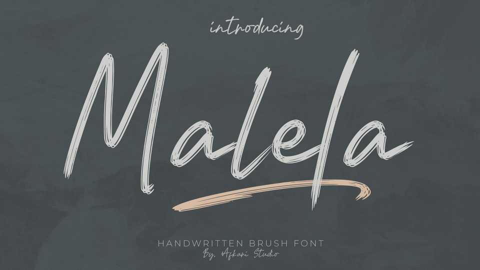 Malela Handwritten Brush Font › Fontesk