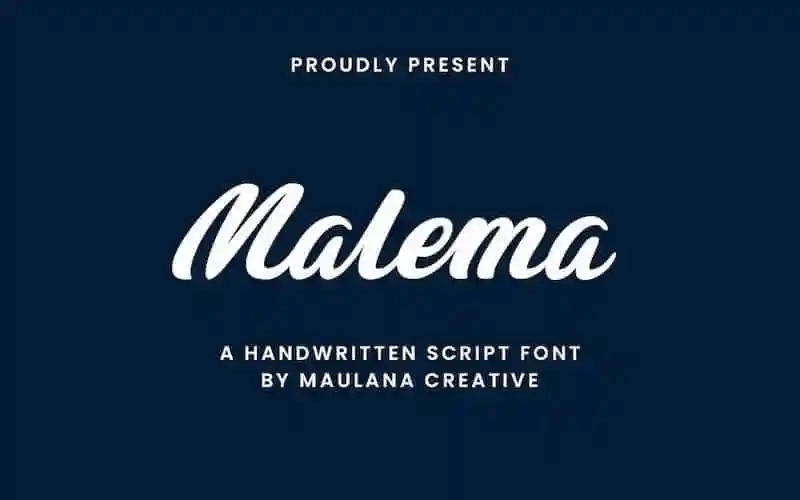 Malema Handwritten Font