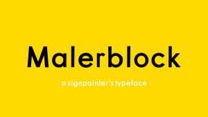 Malerblock Font › Fontesk