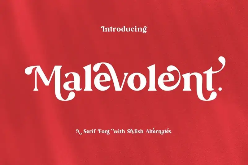 Malevolent Serif Font