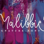 Malibbie Signature Font