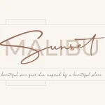 Malibu Sunset Font Duo