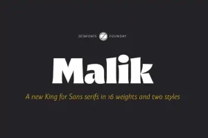 Malik Sans Serif Font Family