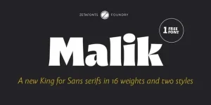 Malik Serif Font