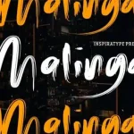 Malinga Brush Font