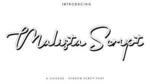 Malista Script Font › Fontesk