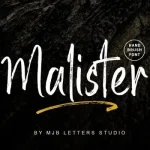 Malister Brush Font - Fonte Grátis Malister Brush Font
