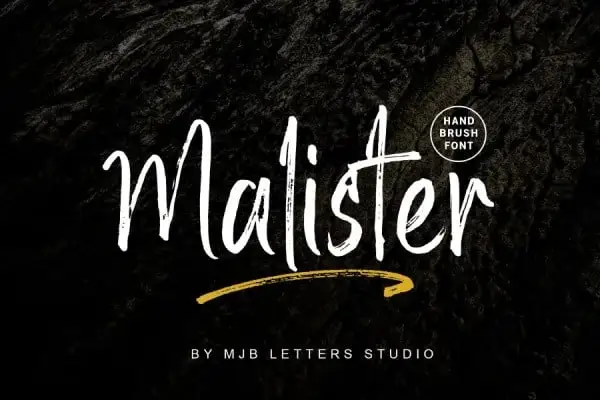 Malister Brush Font