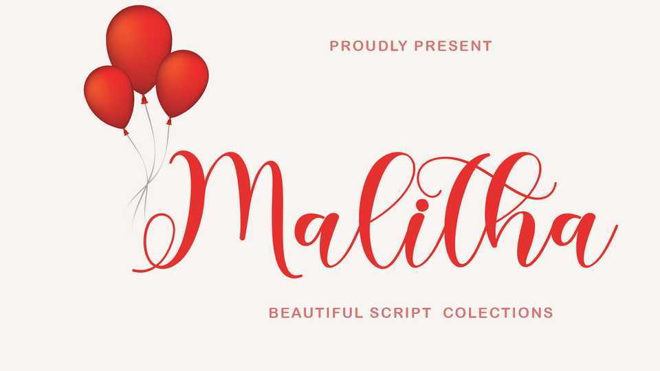 Malitha Script Font › Fontesk