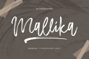 Mallika Brush Font