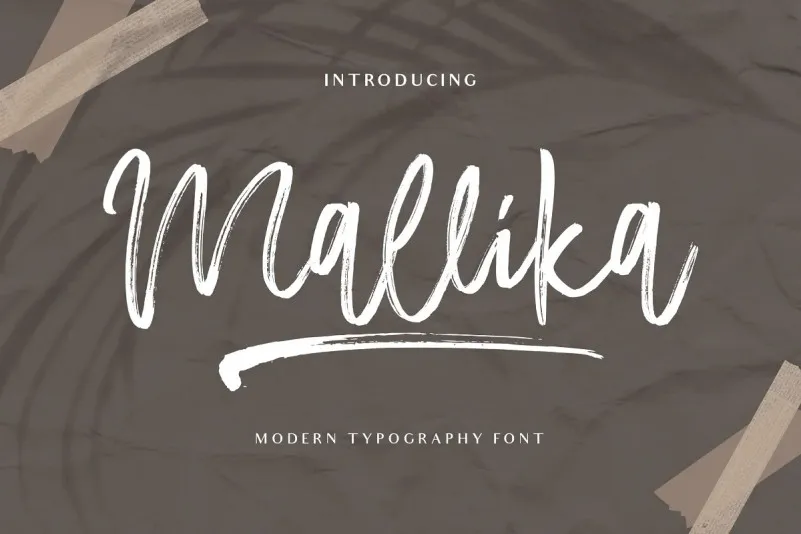 Mallika Brush Font