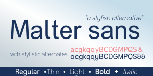 Malter Sans Font Family