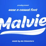 Malvie Bold Script Font