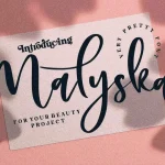 Malyska Calligraphy Font