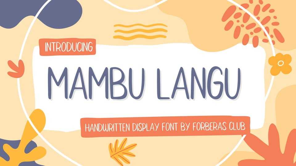 Mambu Langu Font › Fontesk