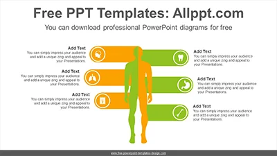 Man two parts comparison PowerPoint Diagram Template