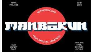 Manbokun Font › Fontesk