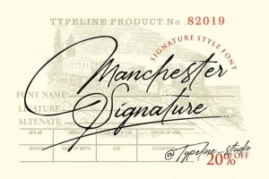 Manchester Signature Font