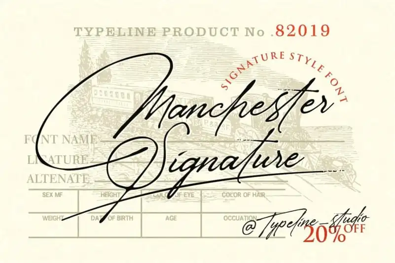 Manchester Signature Font