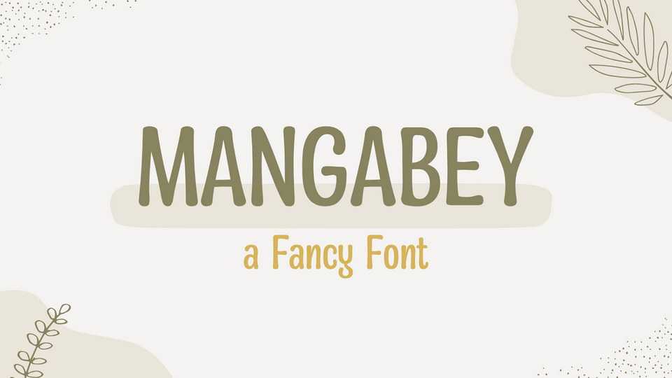 Mangabey Font › Fontesk