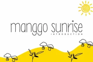 Manggo Sunrise Handwritten Font