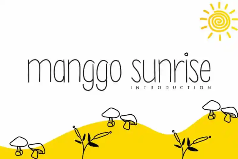 Manggo Sunrise Handwritten Font
